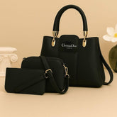 Stylish Women's PU Leather Hand Bag Set - 3