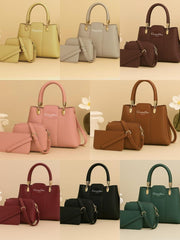 Stylish Women's PU Leather Hand Bag Set - 3