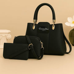 Stylish Women's PU Leather Hand Bag Set - 3