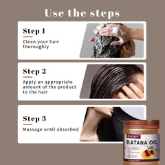 300ml Batana Oil Hair Growth Mask Moisturizing Smoothing Hair Repair Cream Nourishing with Organic Argan Keratin Ingredients