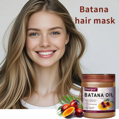300ml Batana Oil Hair Growth Mask Moisturizing Smoothing Hair Repair Cream Nourishing with Organic Argan Keratin Ingredients
