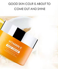 Vitamin C Face Cream Whitening Moisturizing Brighten Improve Fine Lines Dull Skin Hyaluronic Acid Serum Anti-aging
