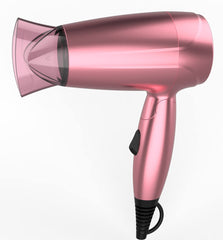 Lightweight 2 Speed Settings Foldable Travel Mini Hair Blower Ionic 1000 Watts Blow Dryer Fold Small Size Traveling Hair Dryer