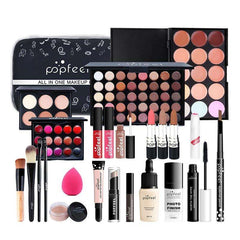 20 Styles Makeup Set Eyeshadow Lipstick Eyebrow Pencil Lip Gloss Makeup Brush Powder Nail Polish With Makeup Bag Cosmetics Kit
