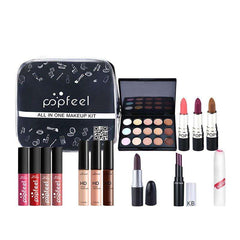 20 Styles Makeup Set Eyeshadow Lipstick Eyebrow Pencil Lip Gloss Makeup Brush Powder Nail Polish With Makeup Bag Cosmetics Kit