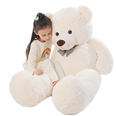 Hot Sale Wholesale Super Soft Plush Giant Teddy Bear Toy Custom 80-200cm Stress Relief Valentine's Day Kids Gift Cotton Birthday