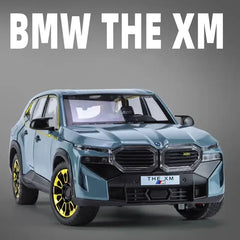 1:24 for BMW XM SUV Diecast Alloy Sports Car Model Metal Vehicle Collection with Simulation Sound & Light Toy Gift